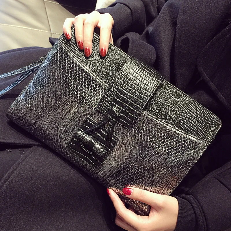 Клатч XMESSUN из натуральной кожи складной кошелек конверт женская вечерняя сумочка