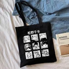 Сумка для покупок с рисунком Токийский рептилии, тоут в стиле Харадзюку, холщовая сумочка-Шоппер на плечо, забавная Экологически чистая Вместительная женская сумка на плечо Ulzzang