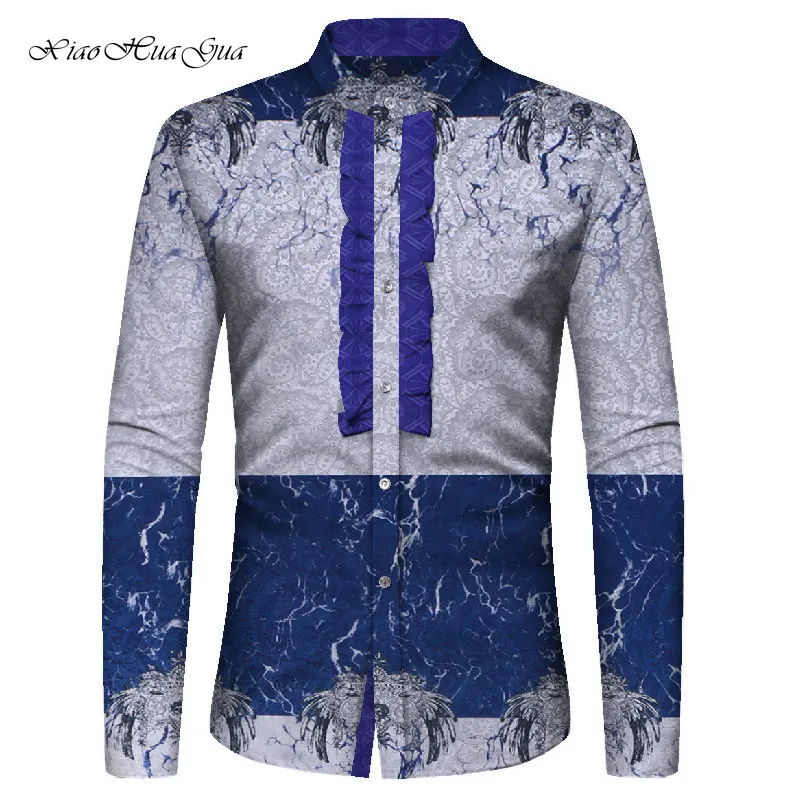 Рубашка в африканском стиле Мужская Повседневная Деловая одежда блейзер рубашка