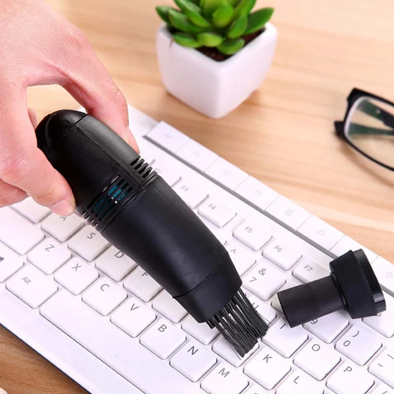 USB Keyboard Handheld Mini Vacuum Cleaner Pc Laptop Cleaner Computer Vacuum Cleaning Kit Tool Remove Dust Brush Home Office Desk images - 6