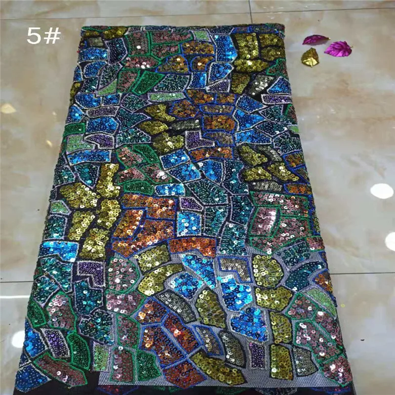 Модная африканская кружевная ткань высококачественные блестки бархатное