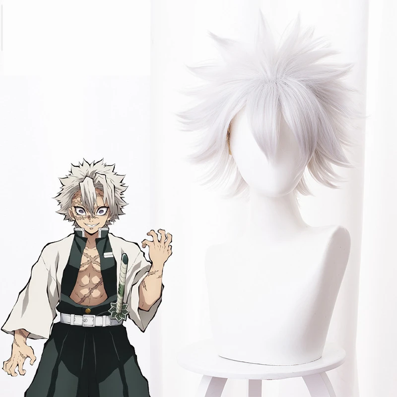 Demon Slayer: Kimetsu no Yaiba Kamado Tanjirou косплей парик Kamado Nezuko для женщин и мужчин пушистые завитые волосы парики вечерние реквизит для Хэллоуина