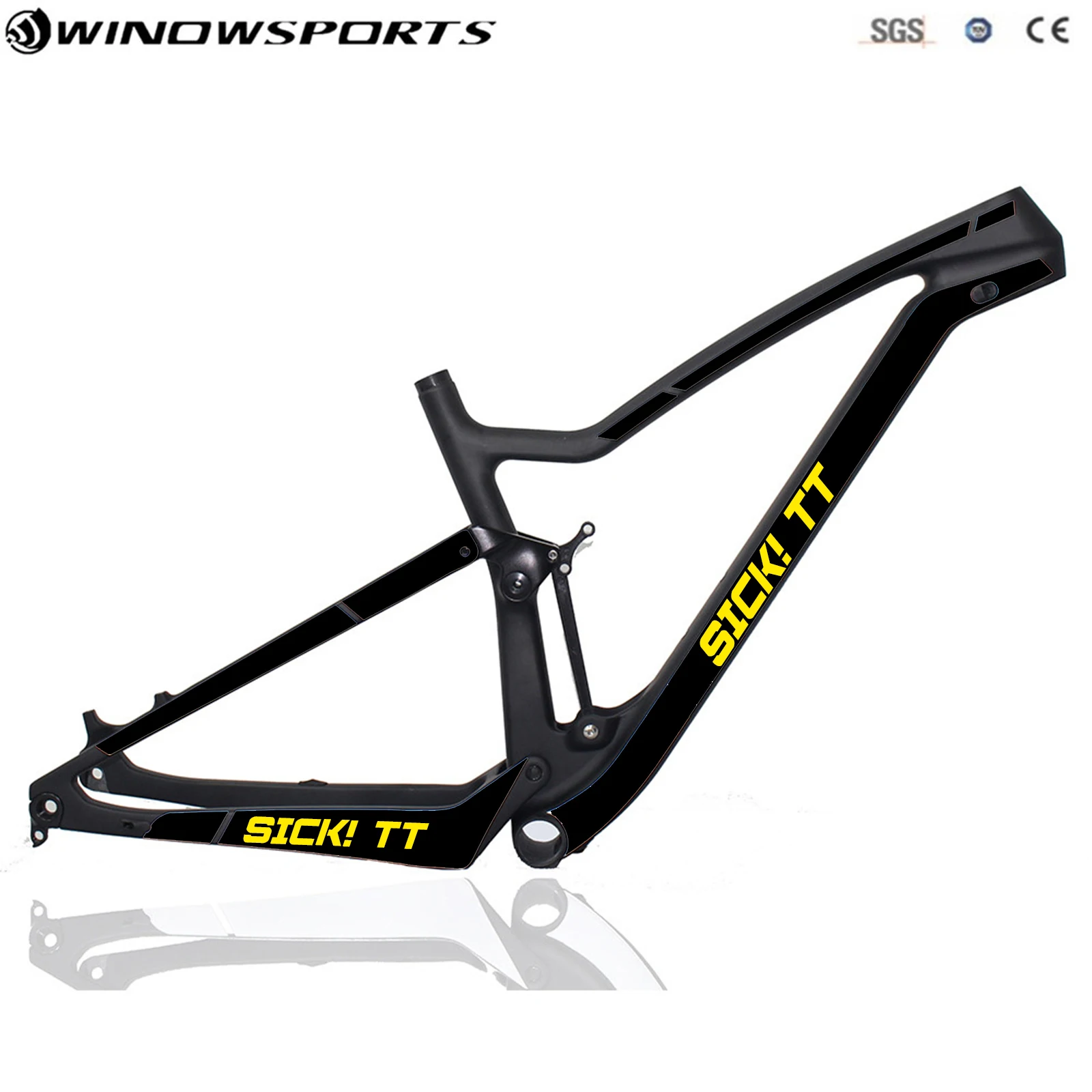 29er полная подвеска карбоновый горный велосипед XC рама для горного велосипеда высокое качество 27,5 er mtb велосипедная рама UD matt 148*12 через ось 29er MTB - Цвет: SICK Desgin