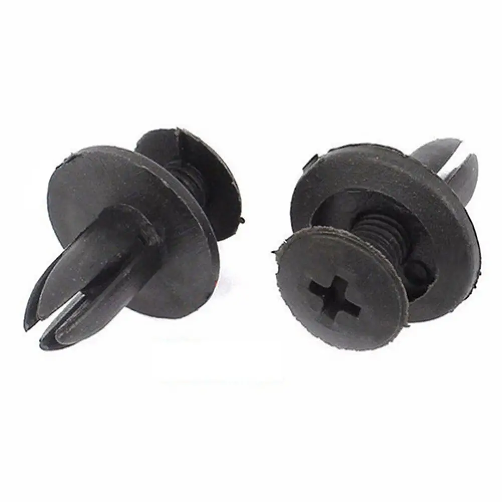 

100Pcs Car Auto Plastic Hollow Rivets Hole Fastener Fender Bumper Push Pin Clip