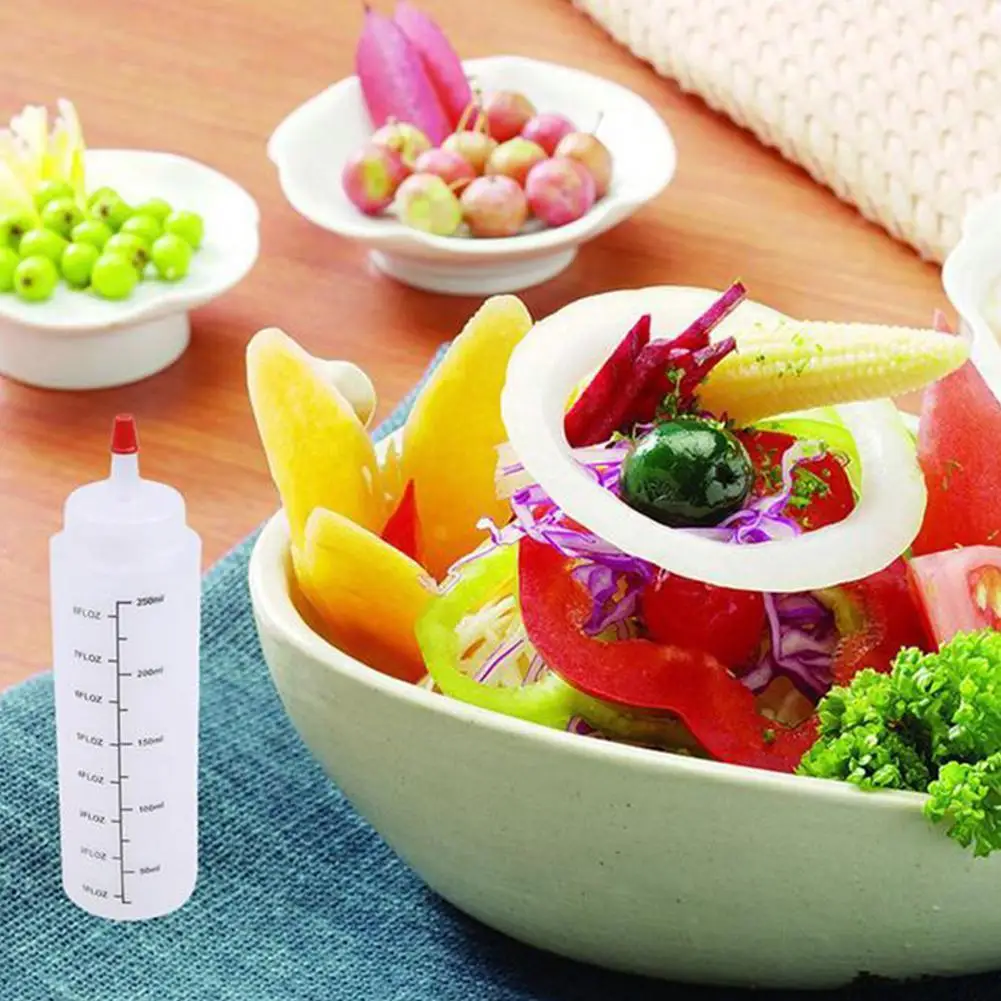 

PE Plastic Needle-nosed Scale Squeeze Bottle Cap Squeezable Leak-proof Tool Squeeze Bottle Bottle 250ml Salad With Kitchen P8I6