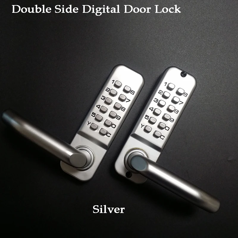 

Discount Long Handle Keyless Mechanical Digital Door Lock Password Keypad home Garden Yard Wooden Iron Gate lock Pushbutton