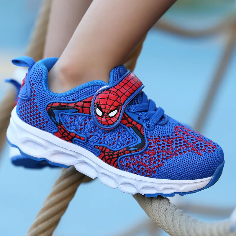 Детские светящиеся кроссовки Disney сетчатая дышащая Спортивная обувь для