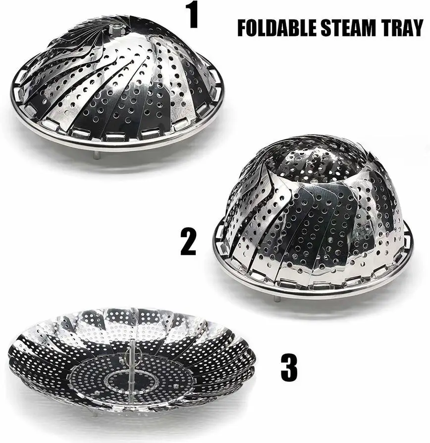 Овощной пароварка корзина из нержавеющей стали Пароварка вставки для кастрюли