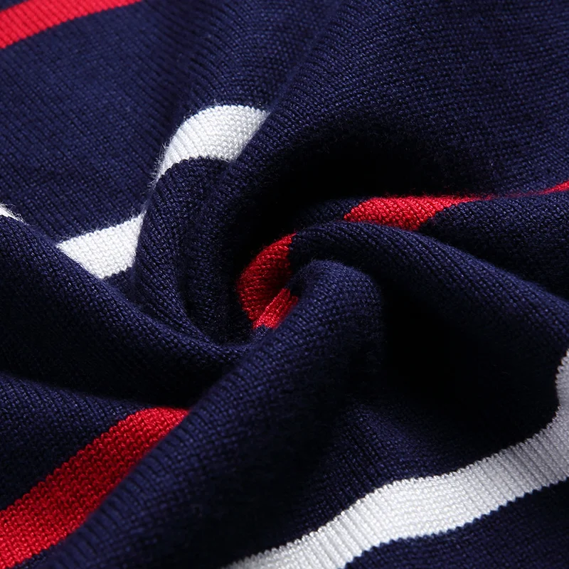 Fit Fashion New Striped High Brand Slim Quality Knit Pullover Mens Crew Sweater Autum Korean Woolen Casual Jumper Clothes Men