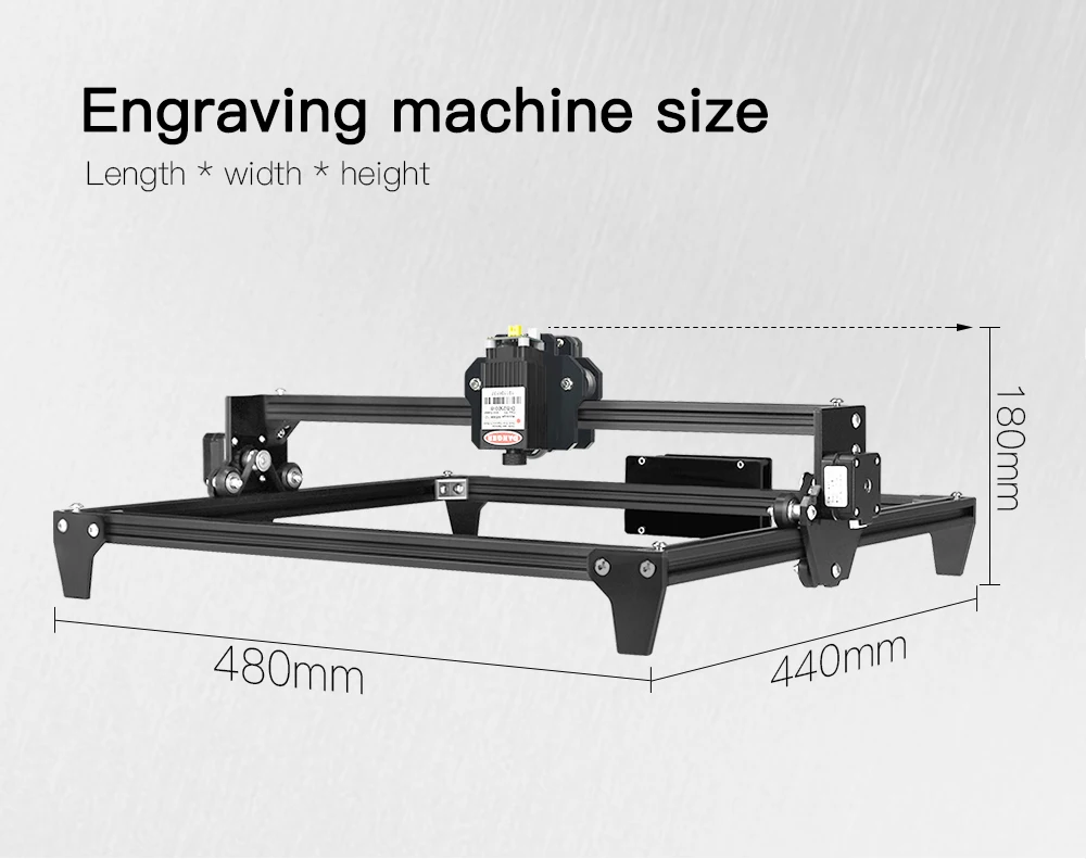 30*40cm Mini 2500MW CNC Laser Engraving Machine 2Axis DIY Engraver Desktop Wood Router/Cutter/Printer+ Laser Goggles