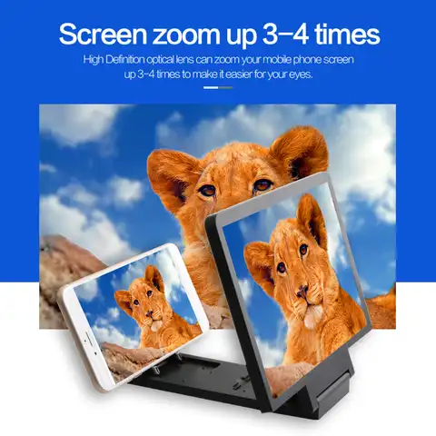 F1 8,2 дюймов HD Mobile увеличитель для экрана телефона 3D усилитель экрана смартфона увеличитель для просмотра фильмов