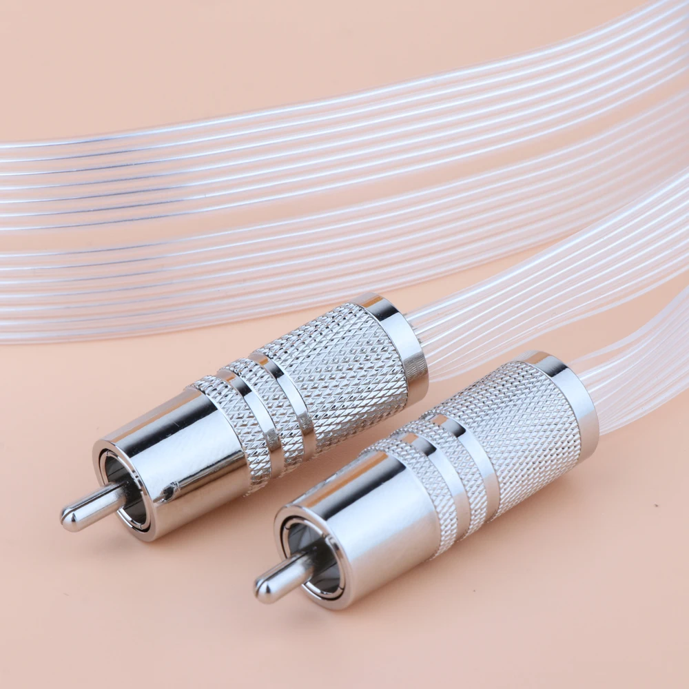 Кабель для подключения Hifi SR 02 RCA кабель с посеребренным разъемом 0 5 м за