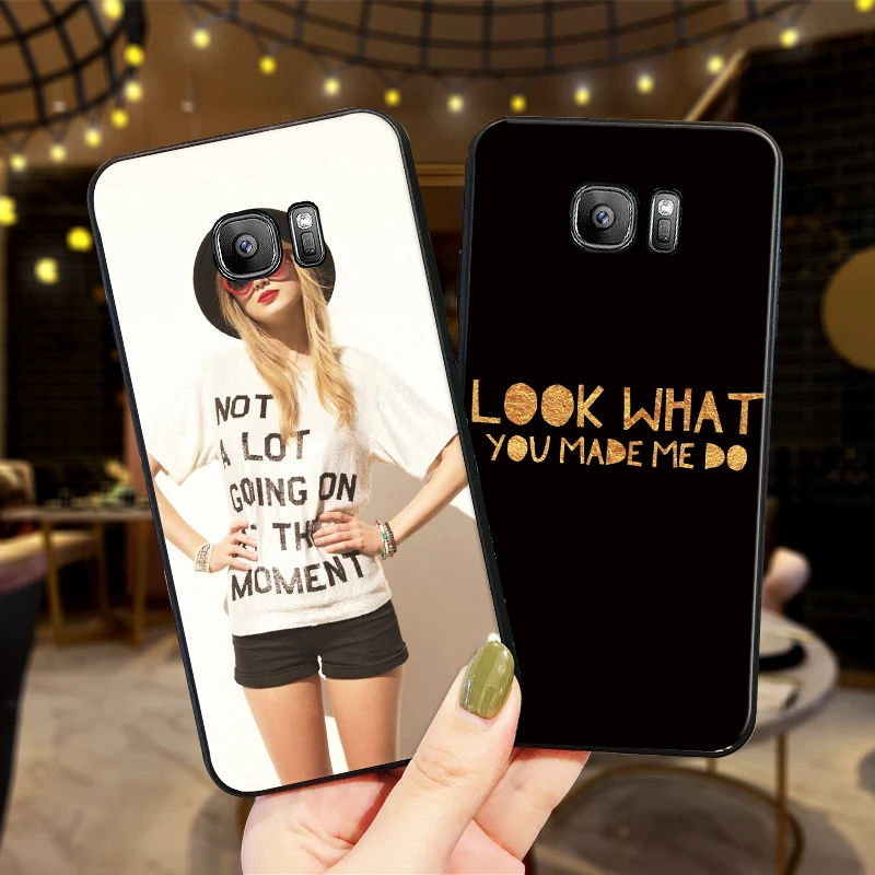 Taylorswifts Мягкий силиконовый чехол для телефона Samsung Galaxy S8 S9 S10 Plus NOTE 8 9 M10 M20 M30 S6 S7 край