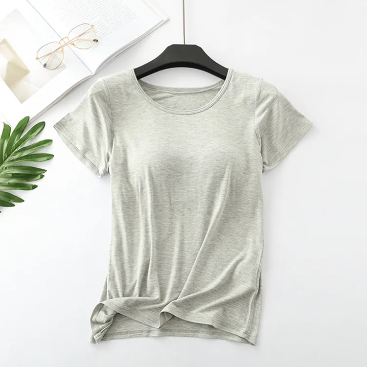 

gray Fashion Logo Printing T Shirts Women's Short Sleeve Fashion 100% cotton Female T-Shirts
