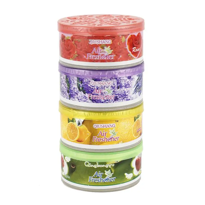 

4Various Flavors Solid Indoor Car Home Solid Deodorizing Scent Air Freshener Fragrance Fruit Flower Lemon Home Decor Accessories