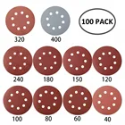 Бумага наждачная круглая 100 мм, Зернистость 40-125, 400 шт.