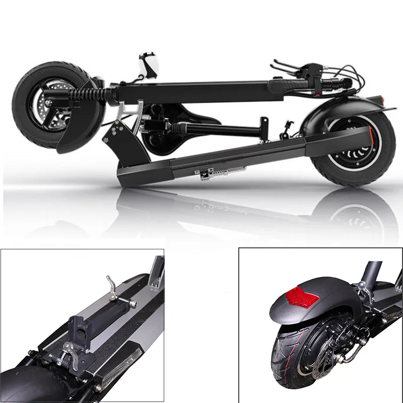 Powerful Electric Scooter with Seat 48V 500W Motor 10 Inch Tire Electric Scooter for Adult Folding Patinete Electrico Adulto Men