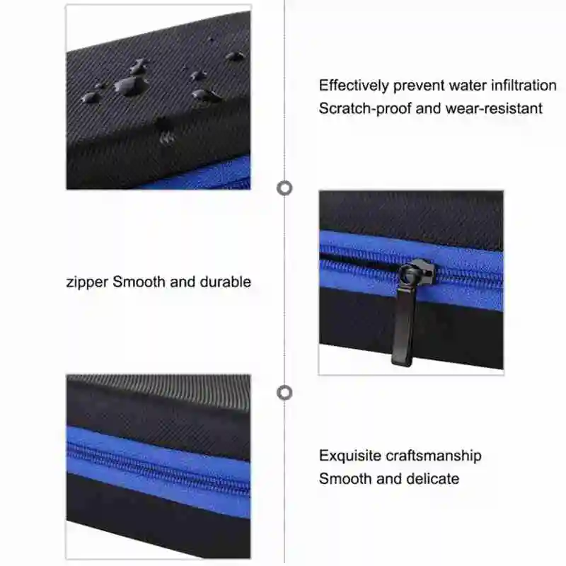 PULUZ портативный мини-чехол из искусственной кожи на молнии сетчатый чехол для