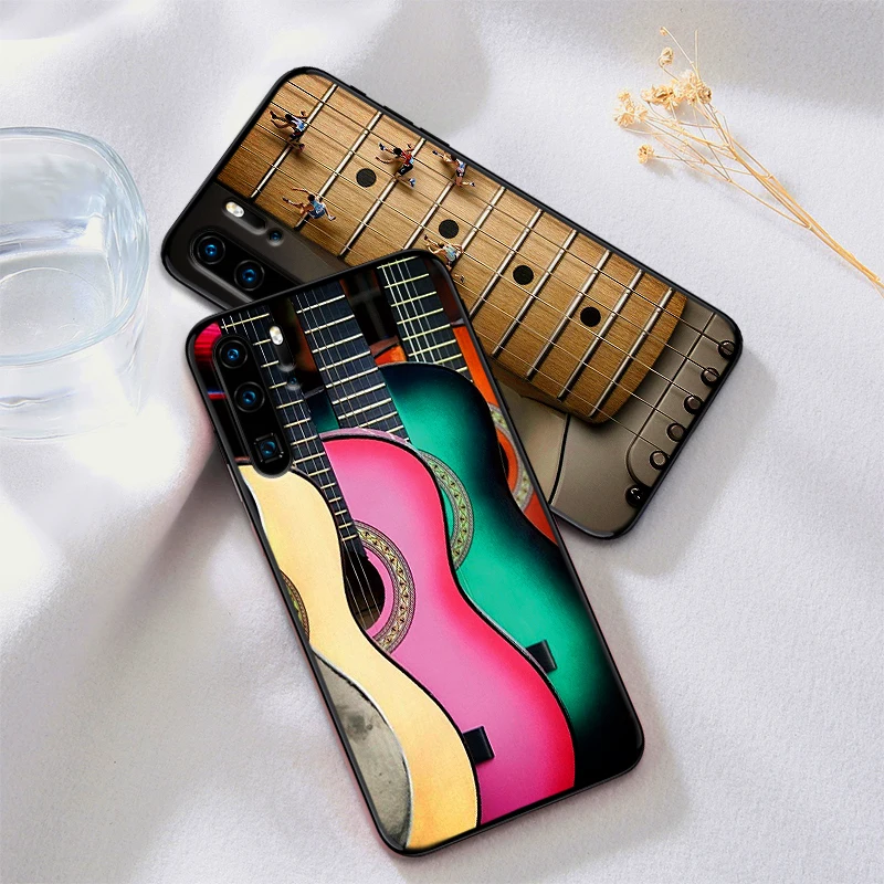 Гитара чехол для huawei P8 P9 Mini P10 P20 2019 P30 LITE P Smart Z 2018 Pro Coque Funda | Мобильные телефоны и