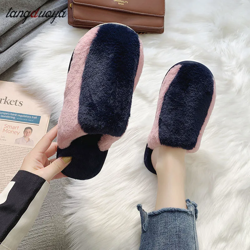 Домашние пушистые женские тапочки плюшевые шлёпанцы зимние шлёпанцы|Тапочки| |