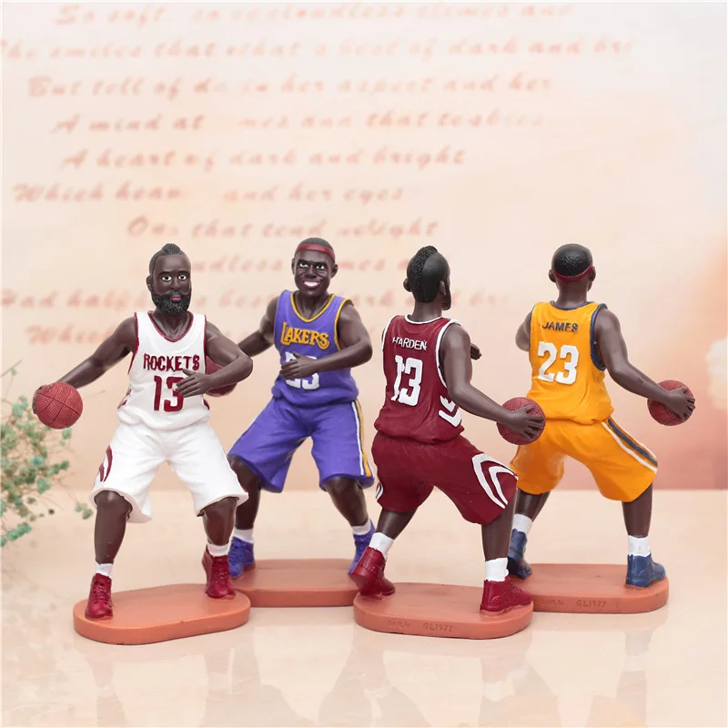 1 шт. баскетбольная супер звезда кукла Фигурка орнамент изделия из смолы