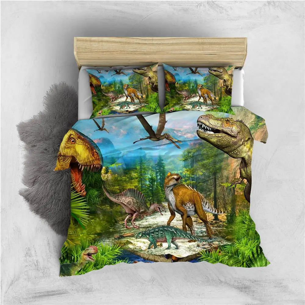 3D динозавр рай печать постельных принадлежностей 2020 горячая Распродажа Дракон