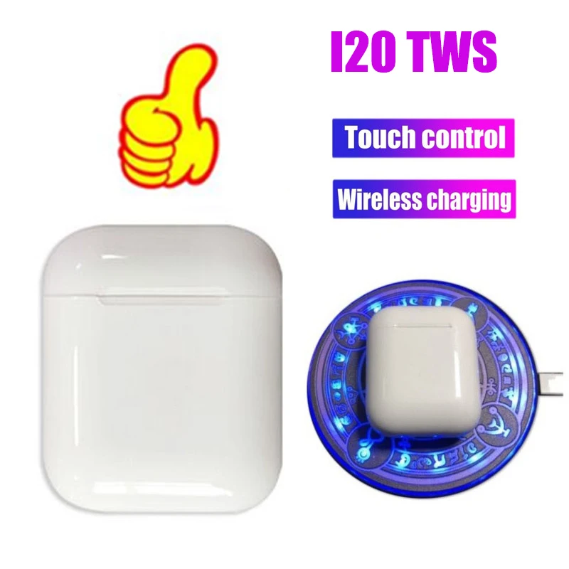 Новейшие i20 TWS Bluetooth 5,0 наушники 4D Бас Звук Наушники Беспроводные наушники для всех смартфонов PK W1 чип