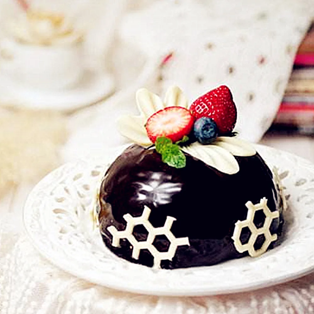 

6/8 Cavity Half Round Shape Silicone Mould Semicircle Cake Mould Dessert Mousse Mould Cake Decoration Tools Cake Tools