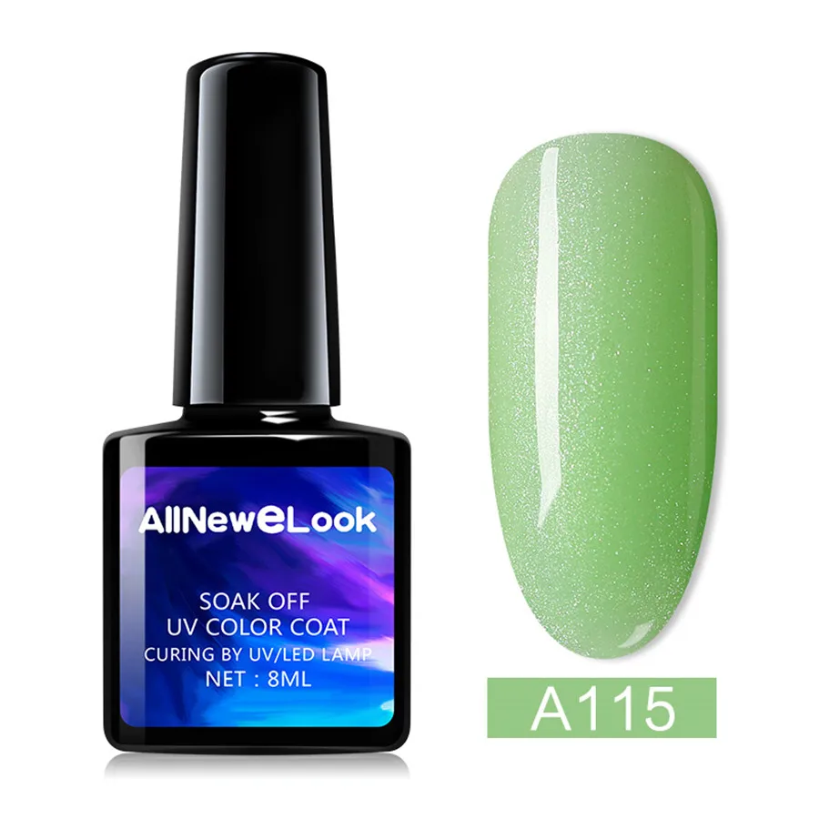 Allnewelook УФ гель для ногтей Set 8 мл Зеленый Гель лак 120 цветов ногтевого дизайна