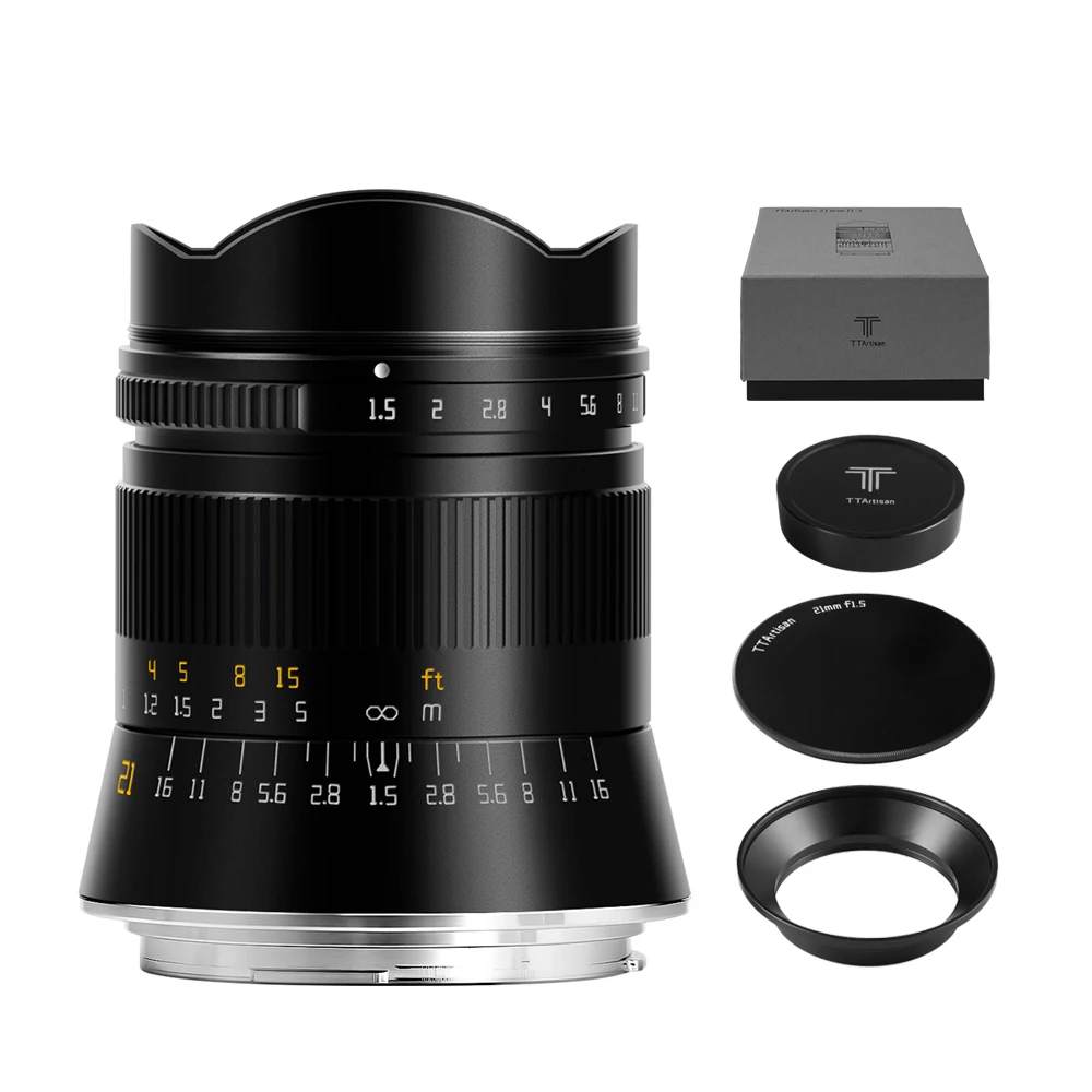 Объектив TTArtisan 21 мм F1.5 для камеры ручная фокусировка Leica M Mount L Sony E Canon RF Nikon Z TT