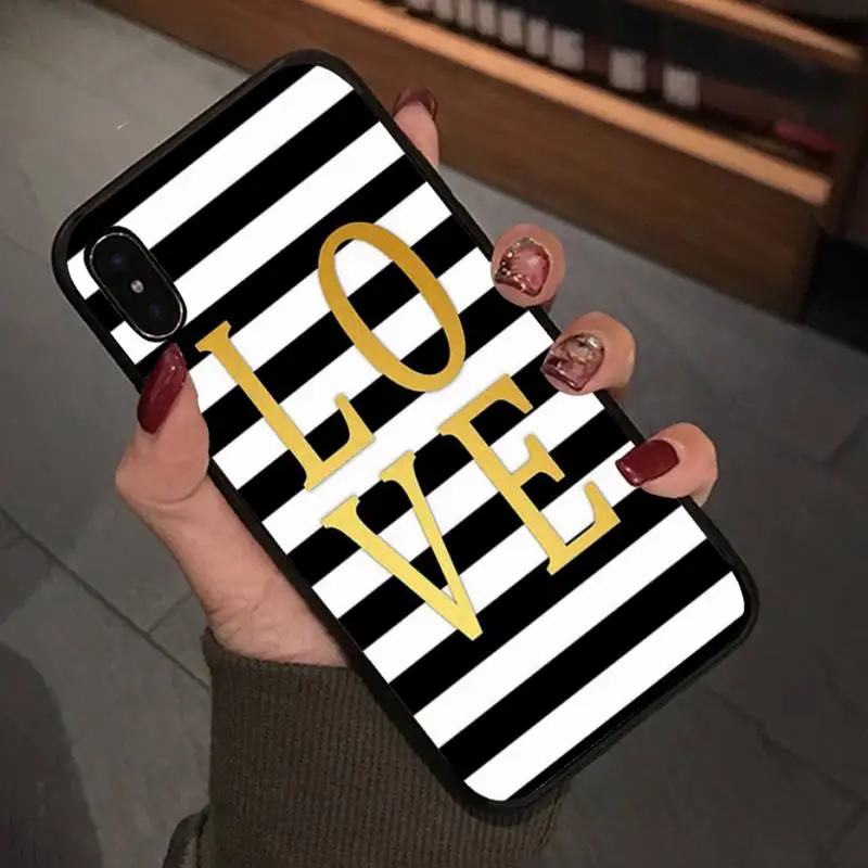 Роскошный чехол в полоску с изображением животных черный белый Зебра для Iphone 5s Se 6