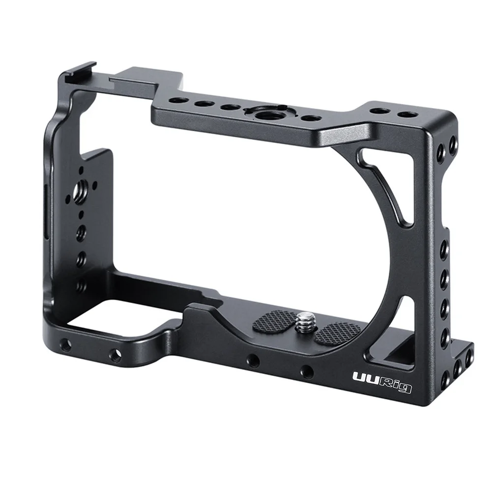 

Easy Install Camera Cage Portable Handheld Black Accessories Mount Aluminum Alloy Vlogging Holder Wear Resistant For Sony A6400