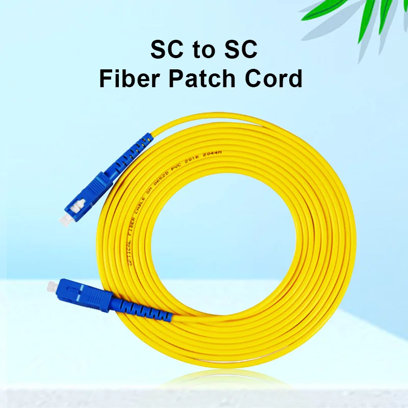 

OUTEST SC волоконный патч-корд SC соединительный кабель SM Simplex одномодовый оптический для сети 3 м