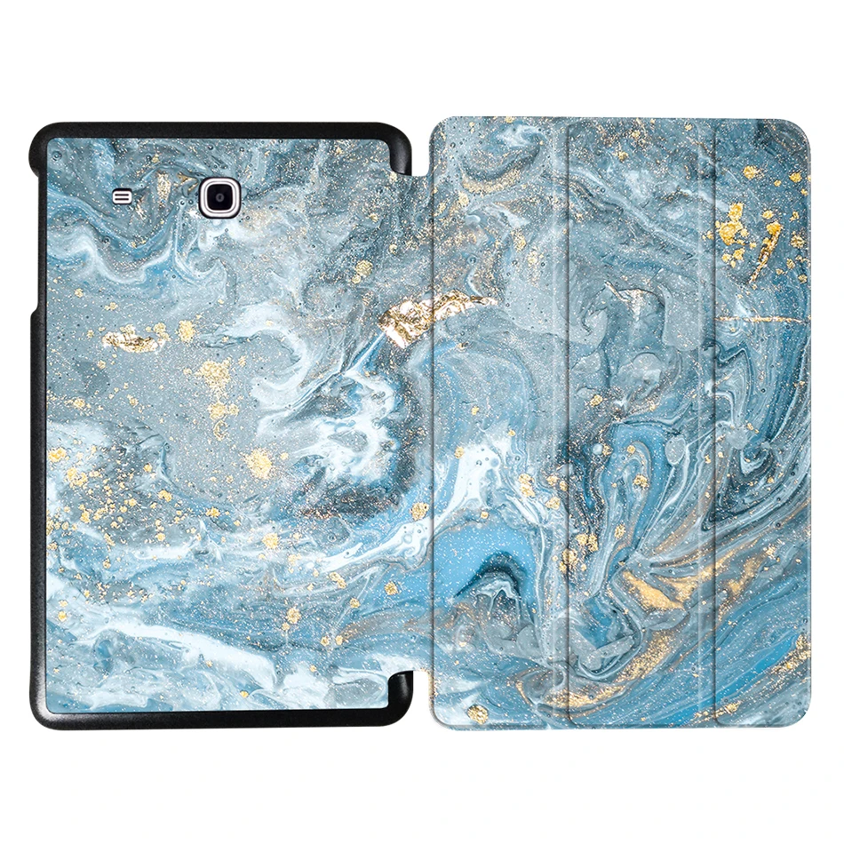 MTT чехол для samsung Galaxy Tab E 9,6 ''T560 T561 SM-T561 T565 Funda откидной трехслойный чехол из искусственной кожи с мраморной текстурой для планшета - Цвет: SS12