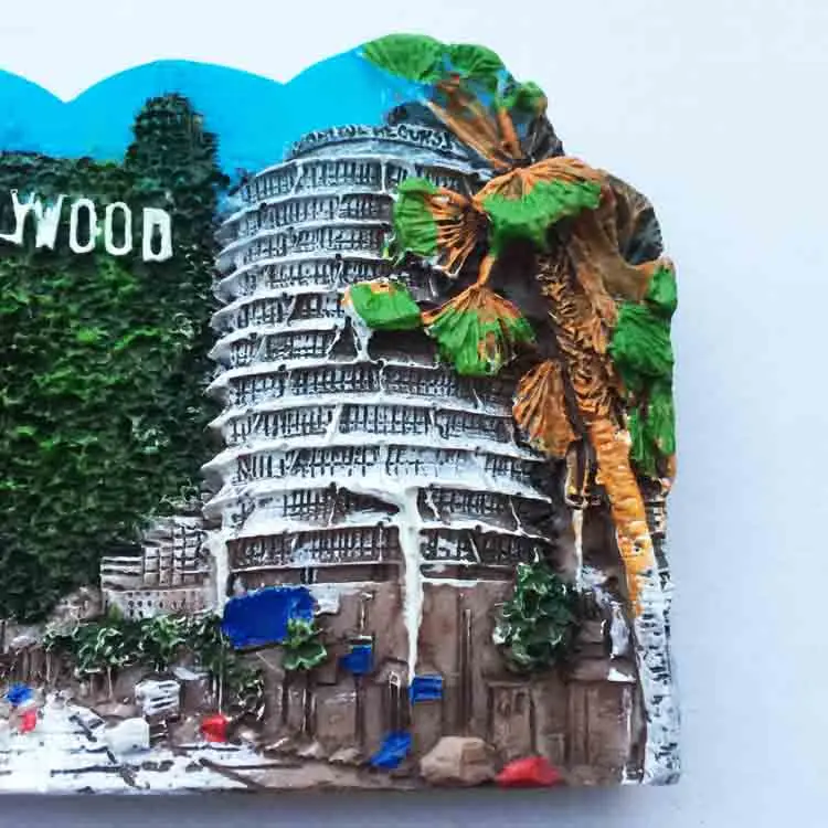 Магнитный стикер-сувенир QIQIPP Лос-Анджелес, Калифорния, США для холодильника, коллекция Голливуд, компаньон-подарок.