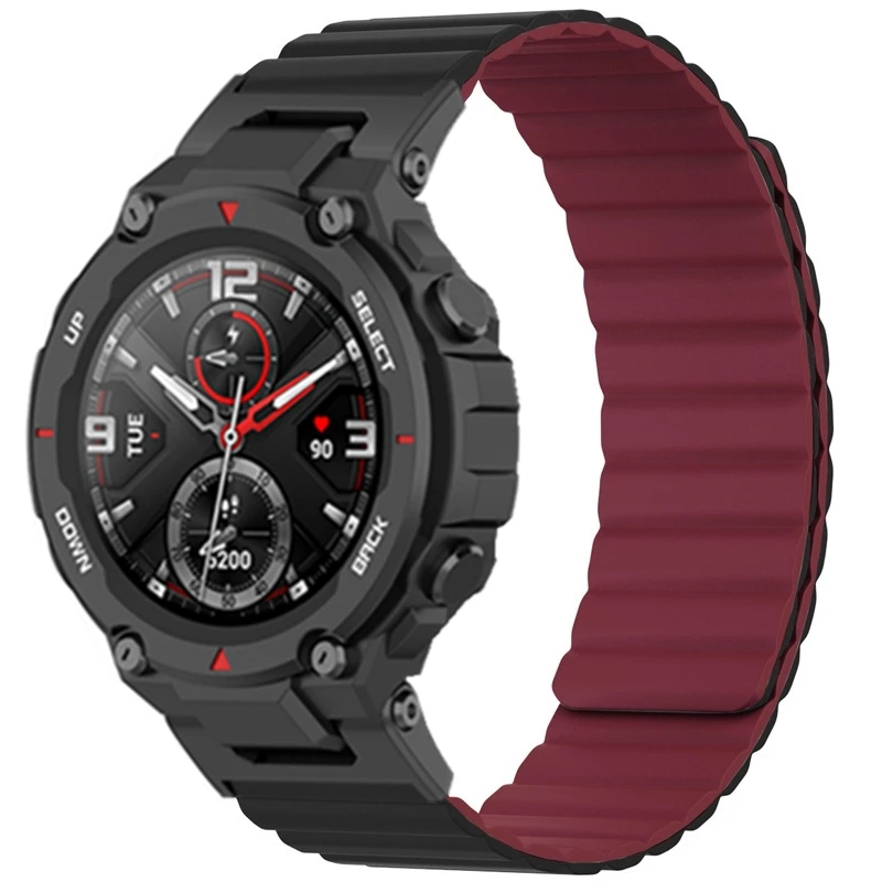 Мягкий силиконовый магнитный ремешок для часов Huami Amazfit T-rex/T ...