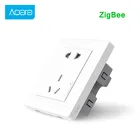 Умная розетка Aqara ZiGBee, беспроводной настенный выключатель, с управлением ночником, работает с приложением Mi Home