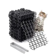 12Pcs 20cmx15.5cm Garden Prickle Strip Dig Stop Cat Repellent Deterrent Mat Spike Portable Anti-Cat Dog Outdoor Garden Supplies