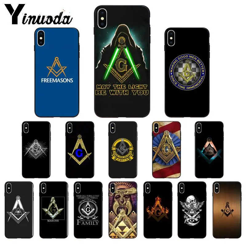 Yinuoda религия братства масонов с эмблемой масонство из ТПУ мягкий чехол для