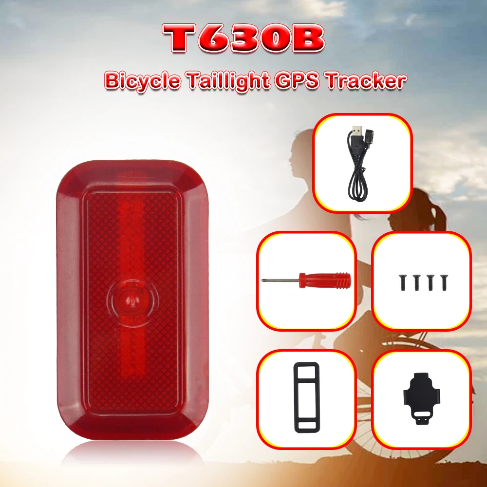 Многофункциональный GSM GPRS GPS трекер для велосипеда T630B Встроенный светодиодный