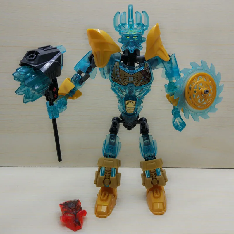 

Super heroes BIONICLE 94pcs 22CM Ekimu The Msdk Maker figures Building Block Bricks Kids toys