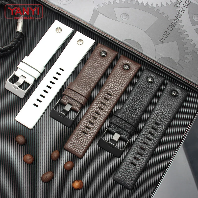 

Genuine leather watch strap 22 24 26 27 28 30mm watchband for diesel DZ7370 DZ7313 DZ7413 DZ7257 watch band leather bracelet