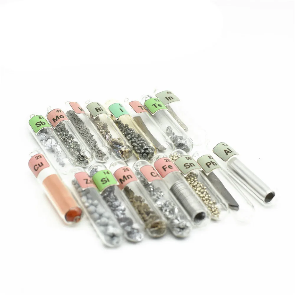 Различные элементы несколько образцов сумка на удачу Si B Ni I Pb Co V C Sm Te Mn Ta Ag Nb Zn Sb