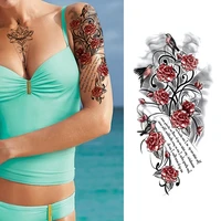 fashion women girl temporary tattoo sticker art mermaid sticker breast chest waist arm legs tattoos temporary paper cover