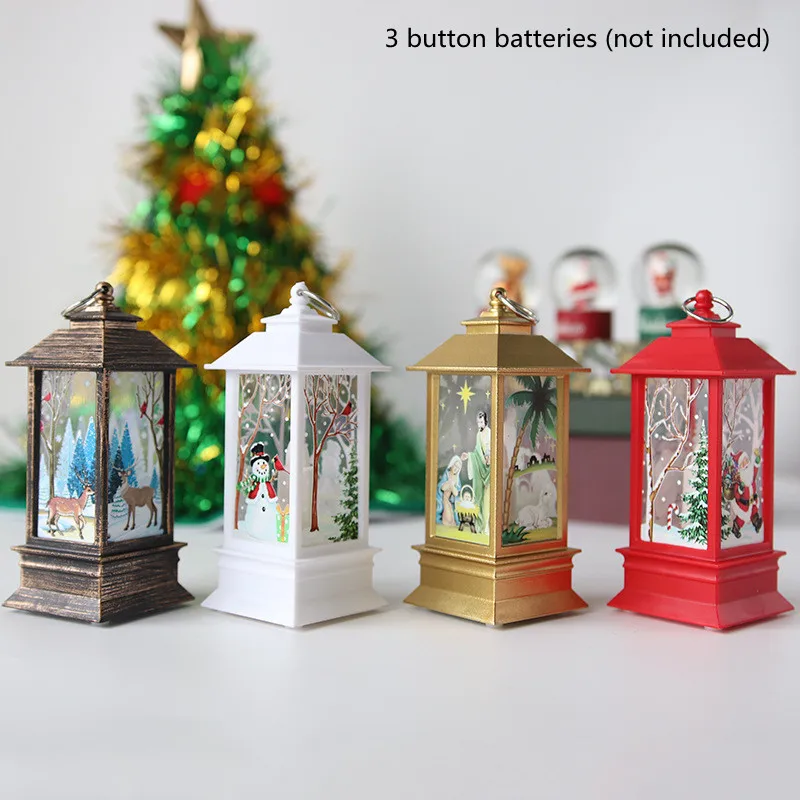 

Christmas Lantern Led Lights Merry Christmas Decorations for Home 2021 Navidad Tree Christmas Ornaments Xmas Gifts New Year 2022