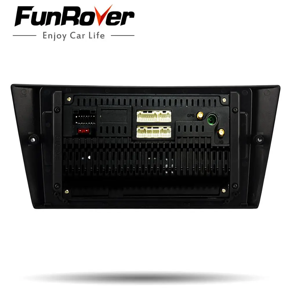 FUNROVER android 9 0 2.5D + IPS 2 din Автомобильный Радио мультимедийный плеер для BMW E90 E91 E92 E93 320