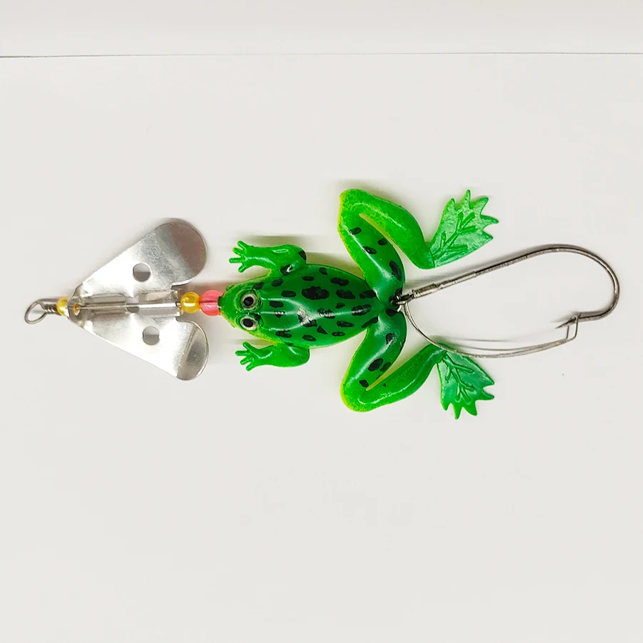 

1pcs 11cm 6g Pesca Fishing Lure Artificial Fishing Silicone Bait Frogs Lure Bait with Hook