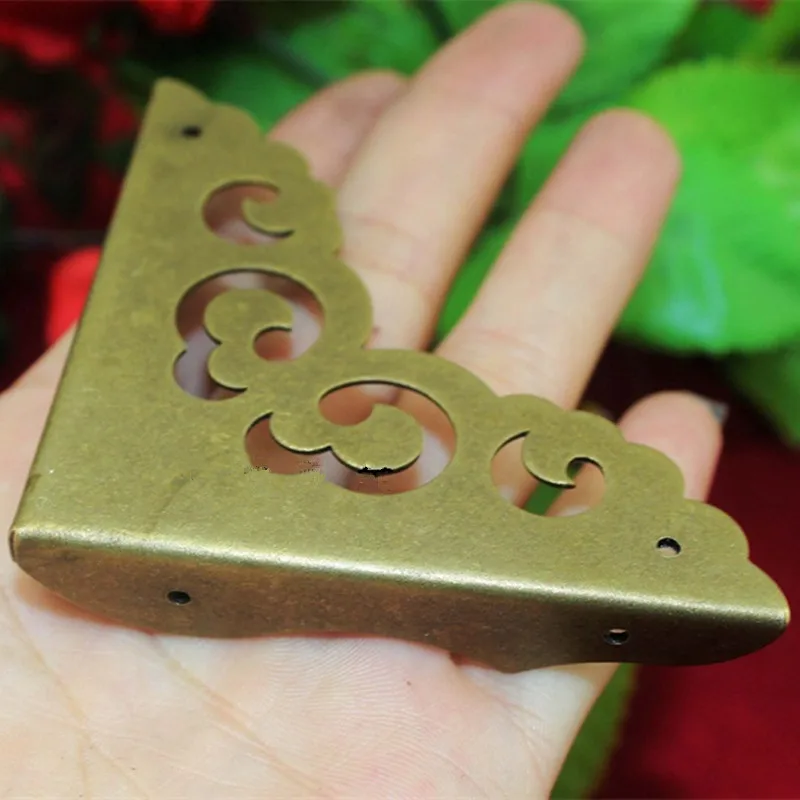 Латунный деревянный ящик протектор для винного ящика Чехол мебели треугольные