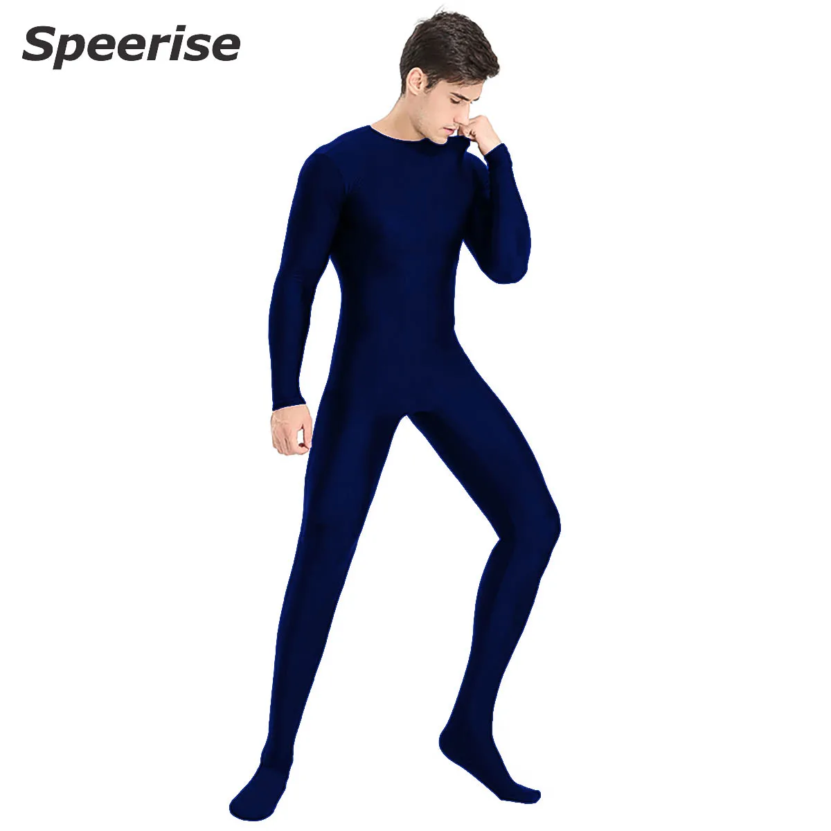 Sperise взрослый спандекс нейлон черный зентай костюм могут помешать вашим планам