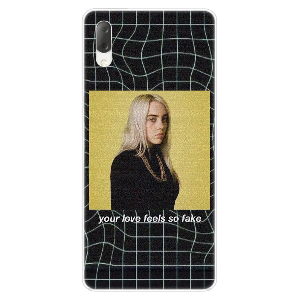 Billie Eilish Мода жесткий чехол для Sony Xperia L1 L2 L3 X XA XA1 XA2 XA3 ультра 10 плюс E5 XZ XZ1 XZ2 компактный XZ3 XZ5 2 20 крышка - Цвет: 008